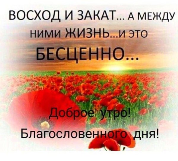 восход и закат а между ними жизнь и это бесценно