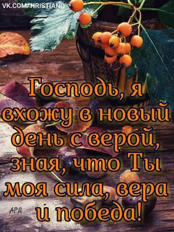 благословенного осеннего утра