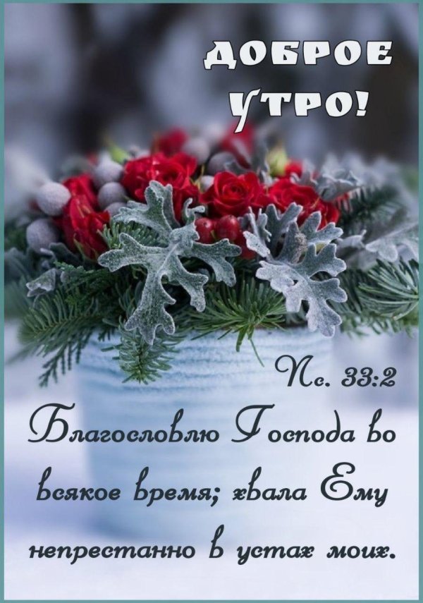 благословенного зимнего утра