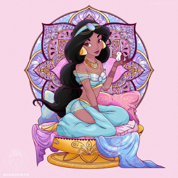 алладин и жасмин арты