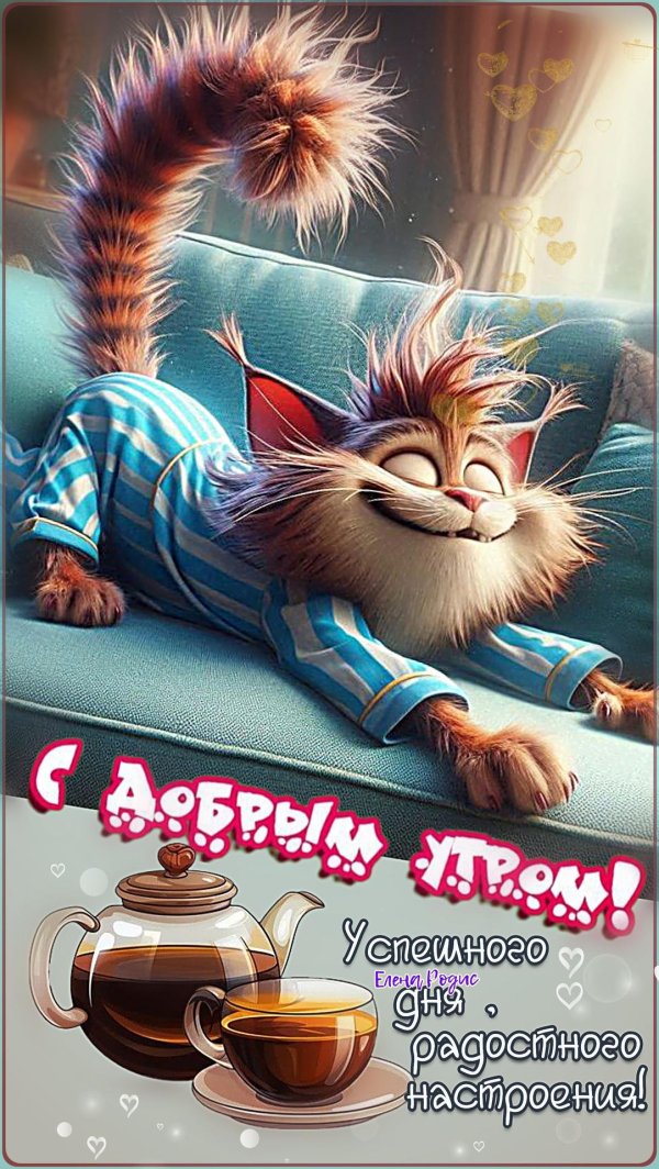 открытки с добрым утром прикольные для поднятия настроения