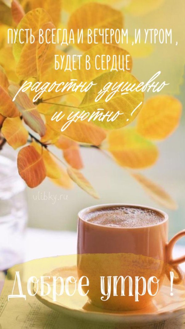 теплого осеннего утра