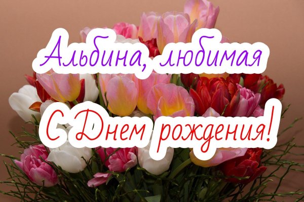 с днем рождения альбина