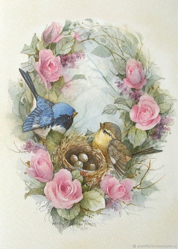вышивка семейное гнездышко