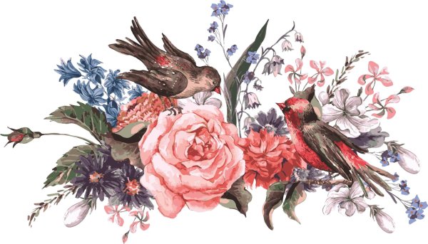 цветы винтаж