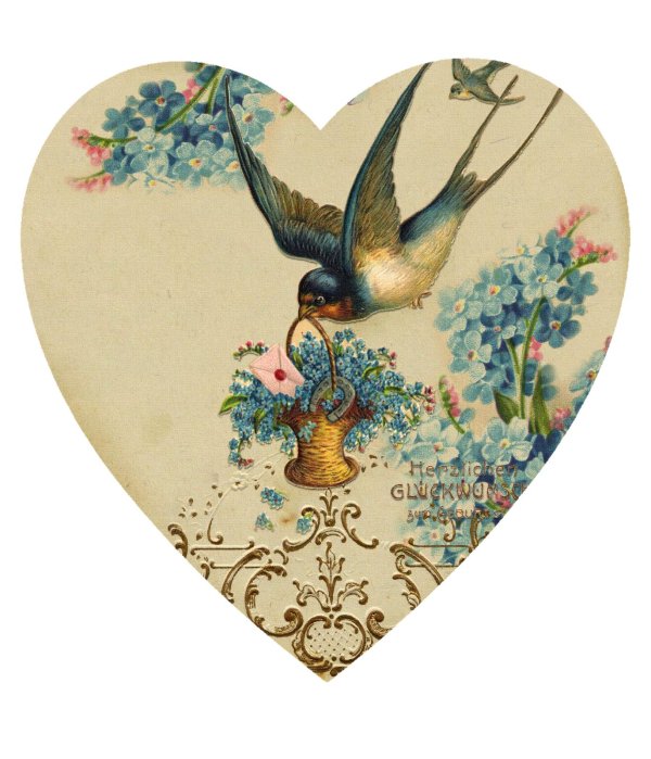 винтажное сердце