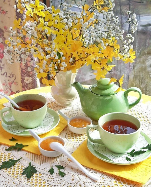 весеннее чаепитие