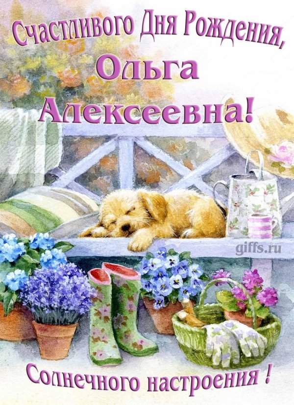 с днем рождения ольга петровна открытки