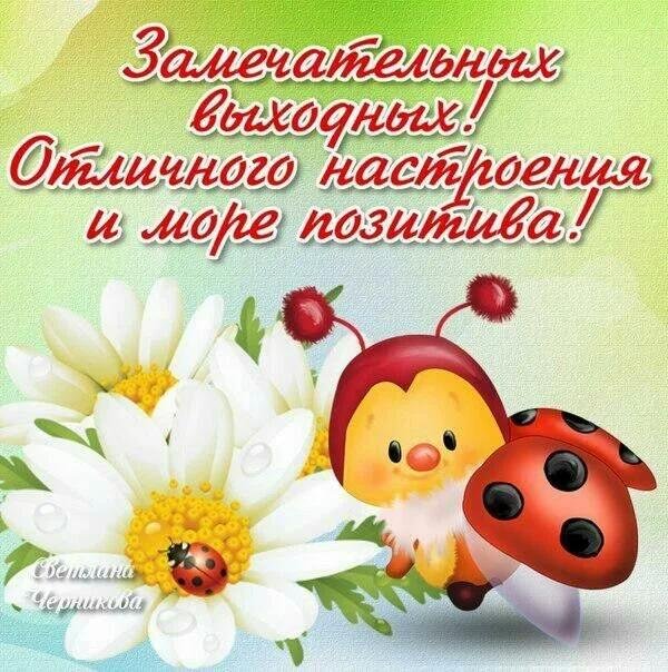 хороших выходных и отличного настроения