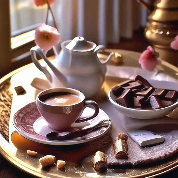 Доброе утро две чашки кофе