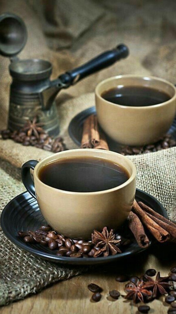 горячего кофе