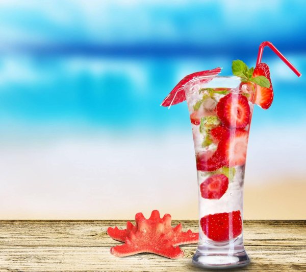 лимонад клубничный мохито