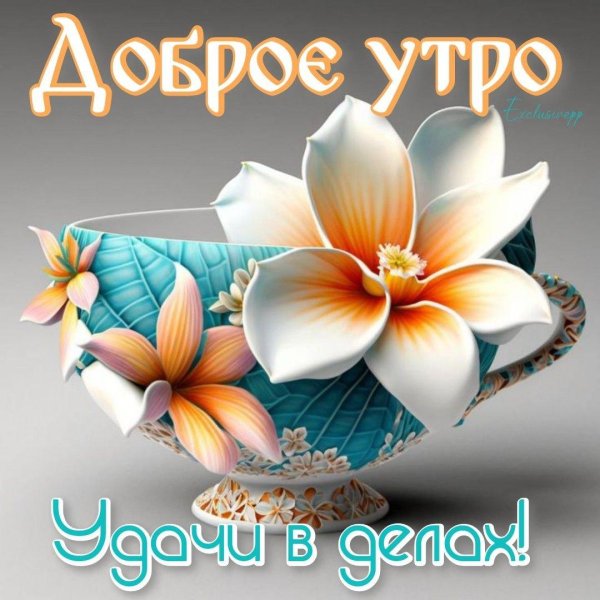 с добрым утром красивые необычные