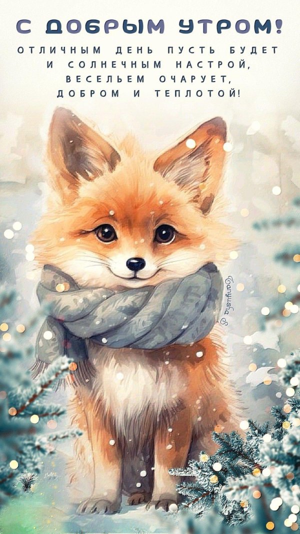 лиса новогодняя