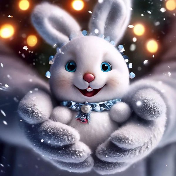 зайка зимой