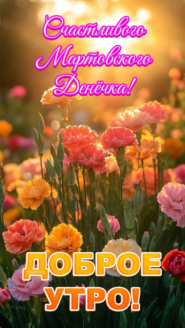 открытки доброе утро с цветами