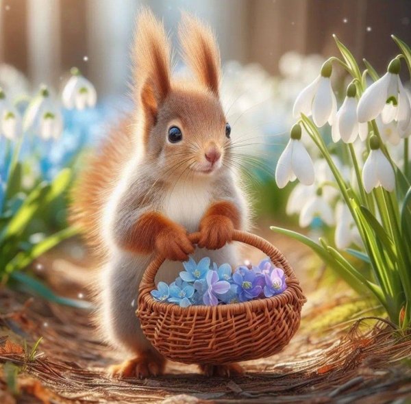 белка весна