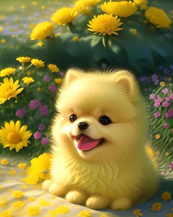 пушистый песик