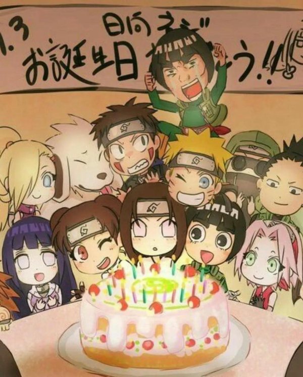 день рождения в стиле наруто