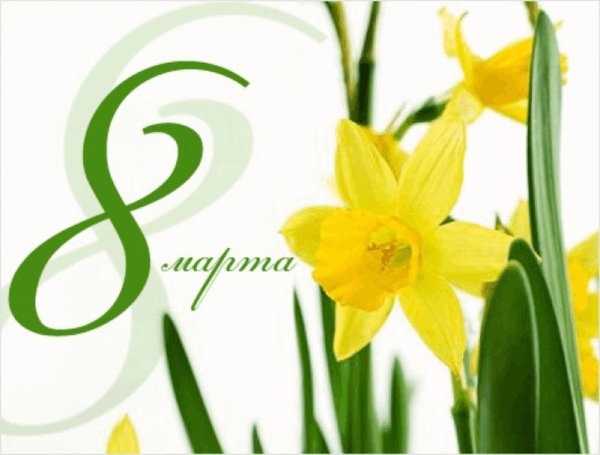 цветок 8 марта