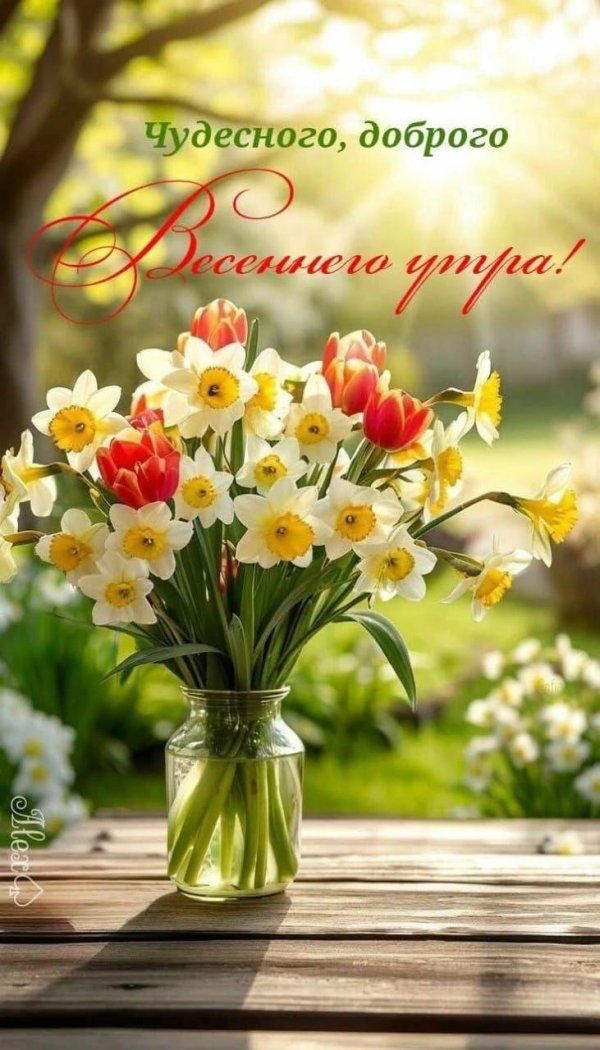 доброе весеннее утро и хорошего дня прикольные