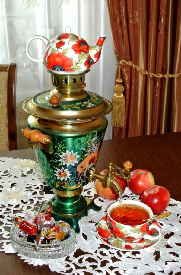 расписной самовар