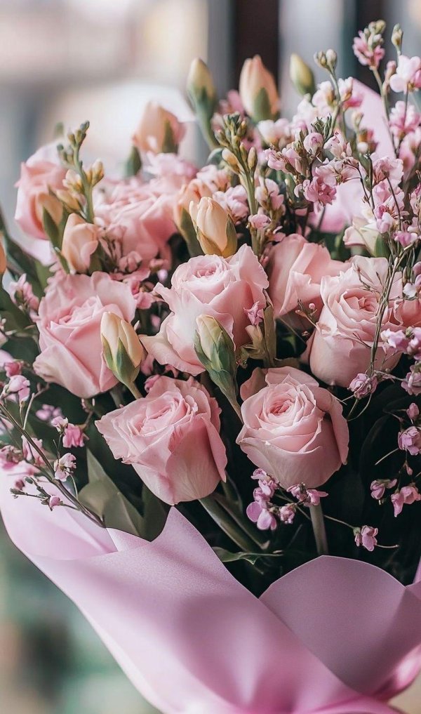 нежные букеты цветов