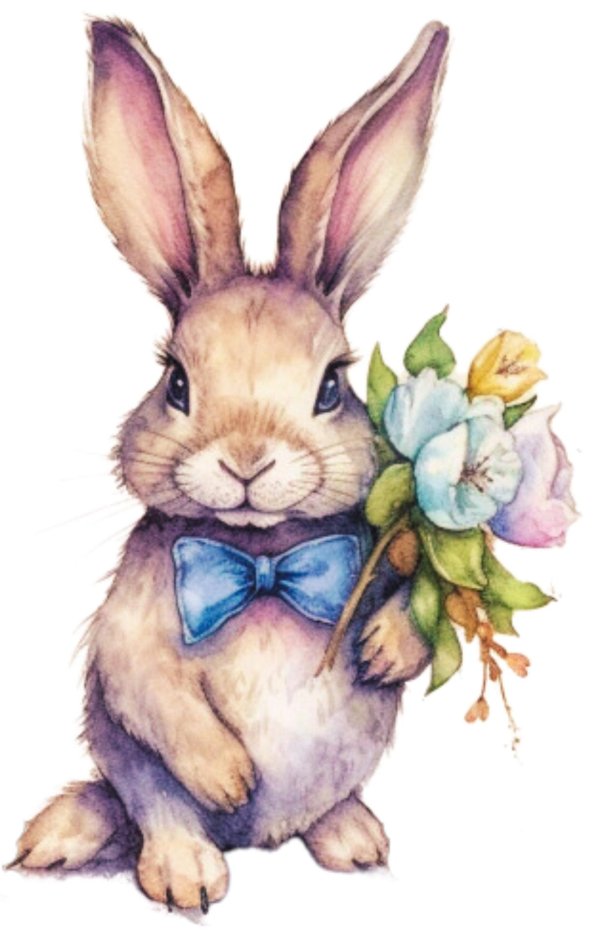 акварельный зайчик
