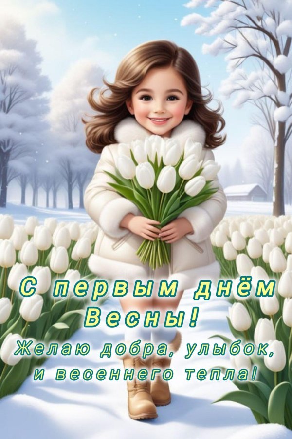 открытка весенняя