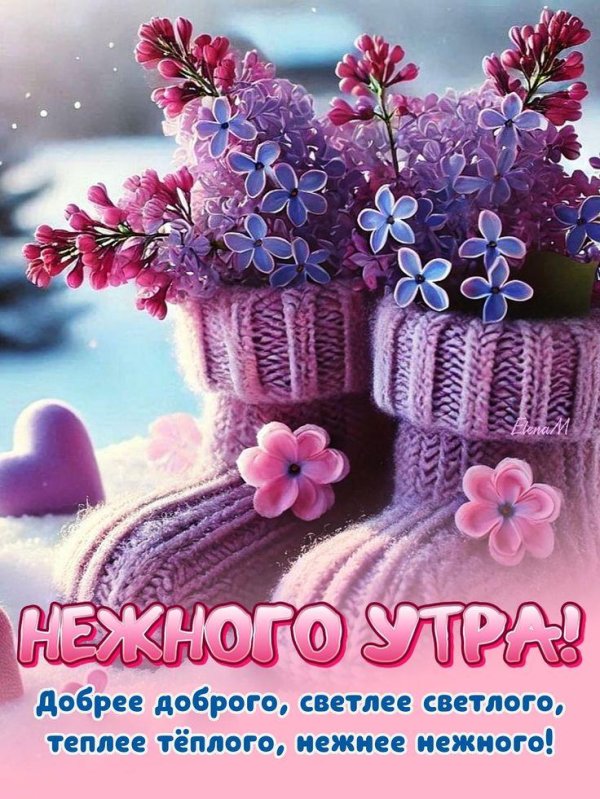 открытка доброго утра зимняя