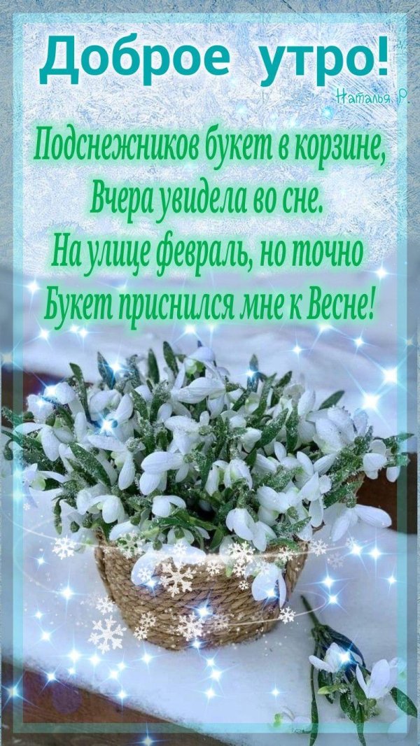 поздравление с добрым утром февраля