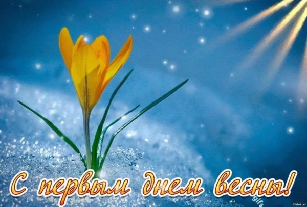 с первый днем весны