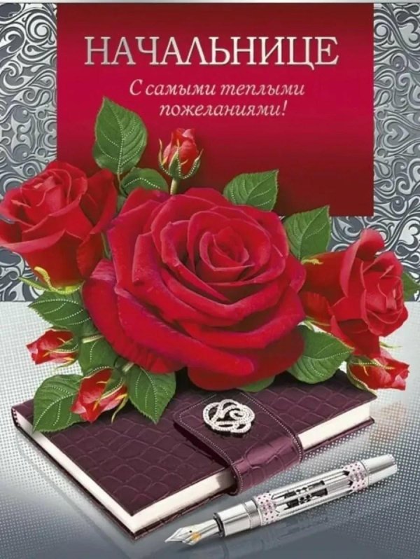 открытки с днём рождения начальнице женщине красивые