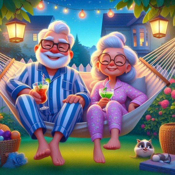 пожилая пара