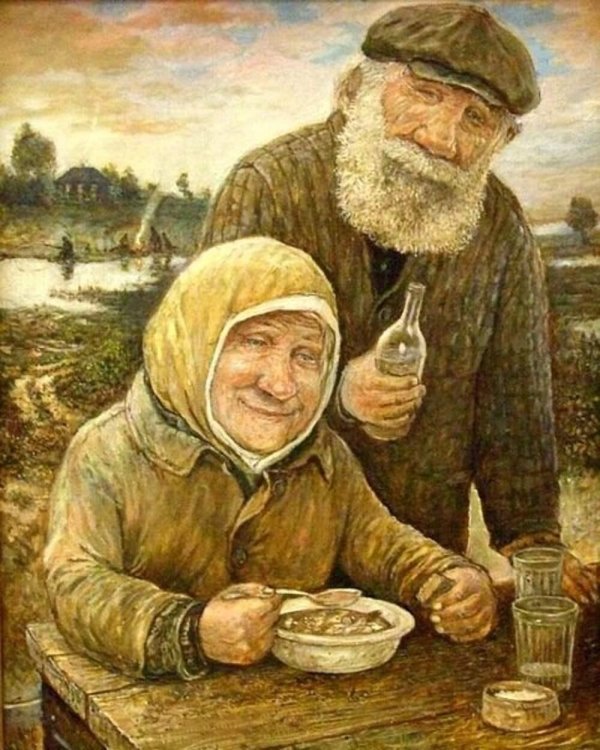 живопись леонид баранов дед да баба