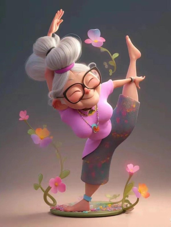 смешная старушка