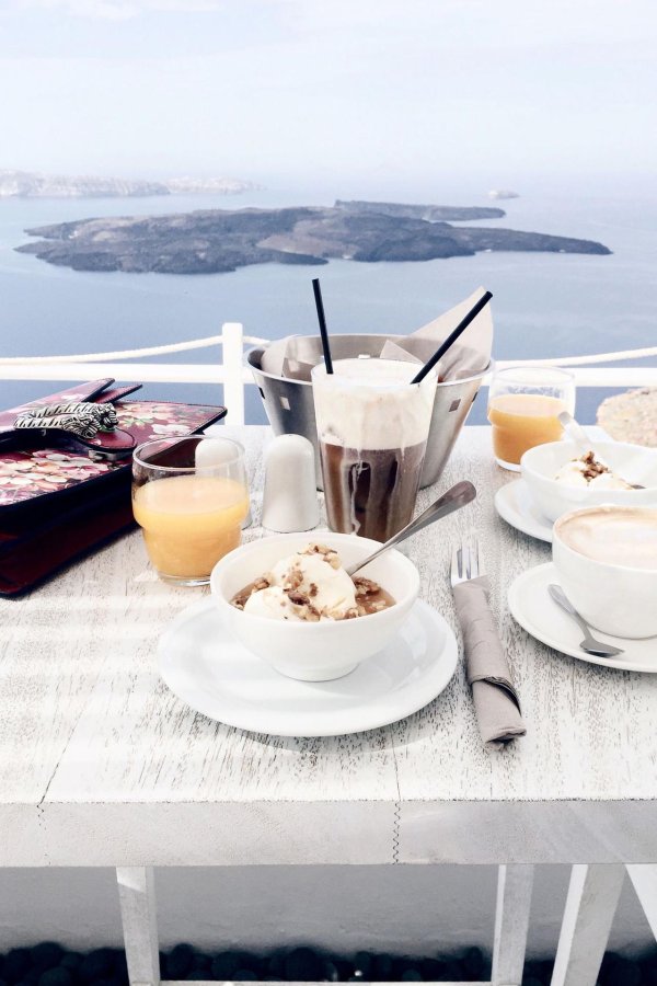 санторини утро