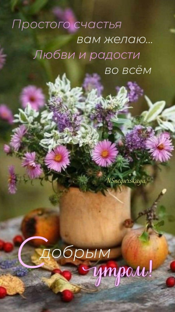 доброго сентябрьского утра