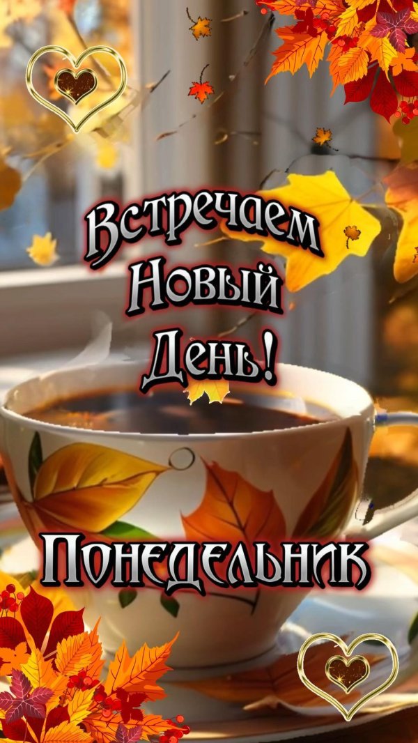 доброго осеннего утра понедельника