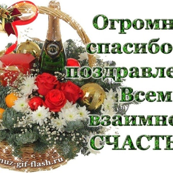 спасибо за поздравление мужчине