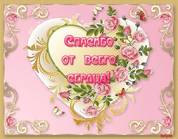 благодарю от всего сердца