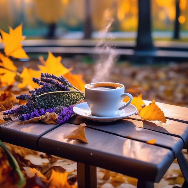 кофе осенним утром