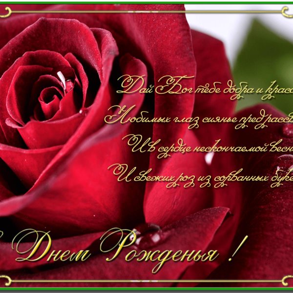 открытка с днем рождения любимая