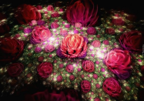 роза абстракция