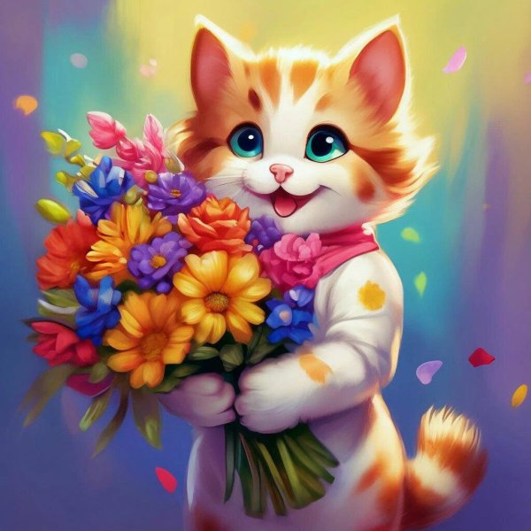 милые мультяшные котики