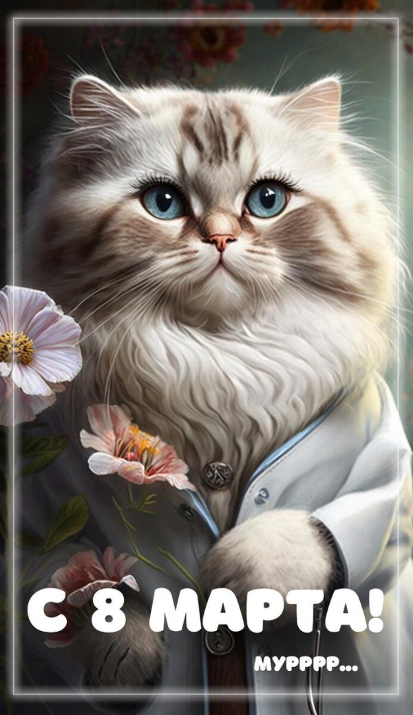 с 8 марта кот