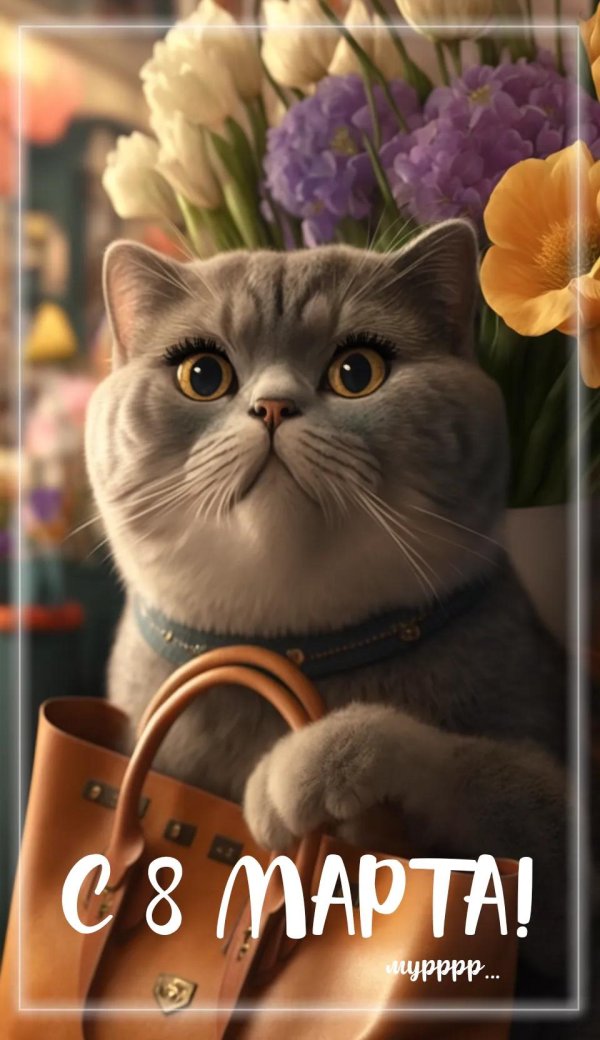 котик 8 марта