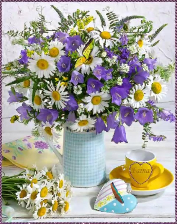 букет полевых цветов