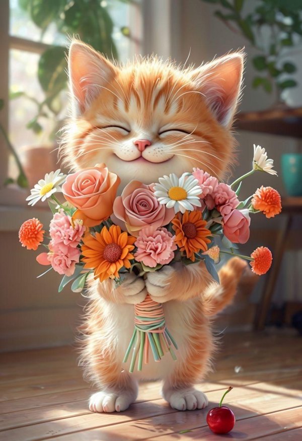 Доброе утро воскресенье с цветами