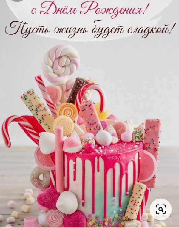 стильная открытка с днем рождения